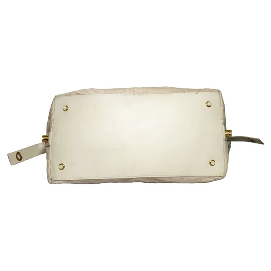 Cult Gaia Adah Weekender-Tasche in Creme Raffia - Image 3