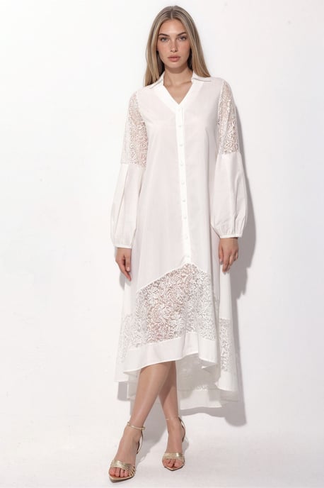 Besticktes Midi-Wickelkleid - Image 5