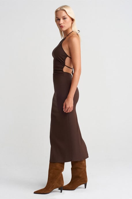 Halterneck Bodycon Midikleid - Image 4