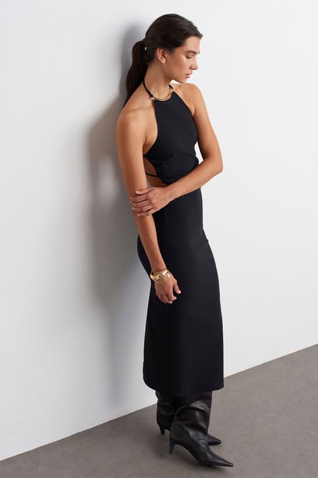 Halterneck Bodycon Midikleid - Image 1