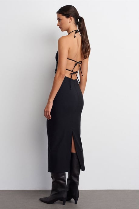 Halterneck Bodycon Midikleid - Image 2