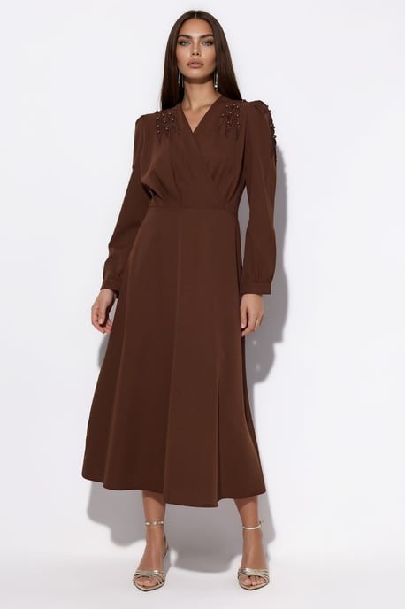 Gürtel-A-Linien-Midikleid - Image 5