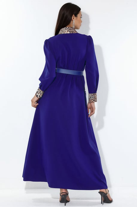 Leopardenmuster Maxi Hemdkleid - Image 3
