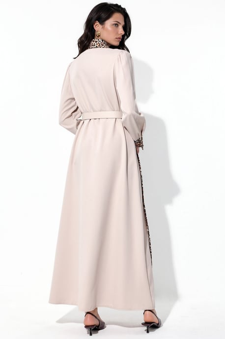 Leopardenmuster Maxi Hemdkleid - Image 3