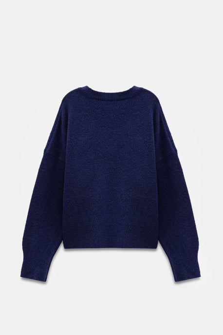 Damen V-Ausschnitt Rippstrickpullover - Image 6