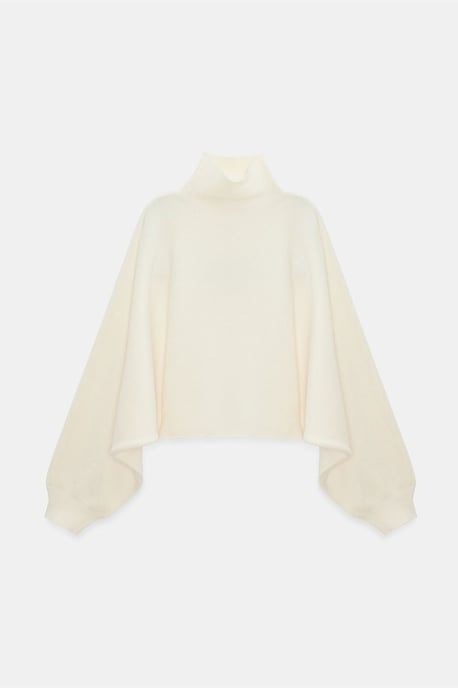 Damen Oversized verkürzter Rollkragenpullover - Image 4
