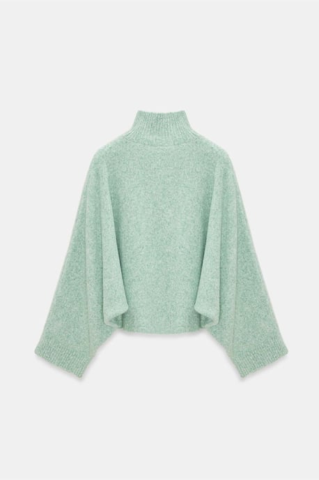 Übergroßer gerippter Rollkragenpullover - Image 2