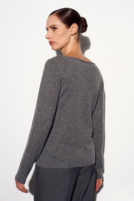 Kaschmerestrick-Pullover mit Bootsausschnitt - Image 3