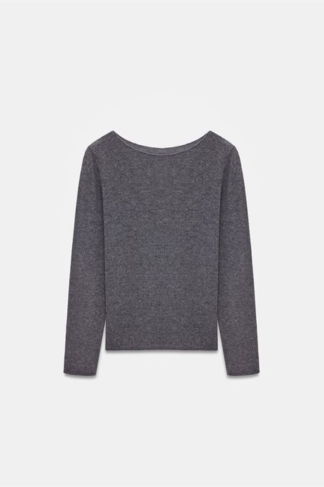 Kaschmerestrick-Pullover mit Bootsausschnitt - Image 5