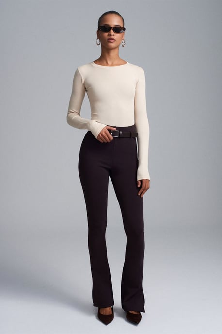 Slim Fit Rundhals-Jersey-Body - Image 4