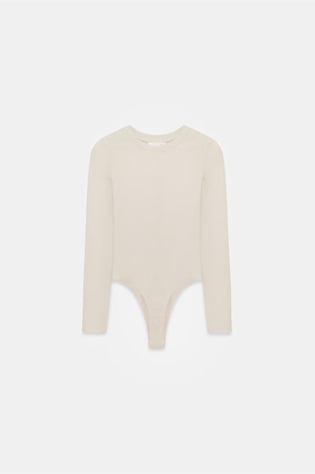Slim Fit Rundhals-Jersey-Body - Image 5