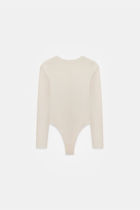 Slim Fit Rundhals-Jersey-Body - Image 6