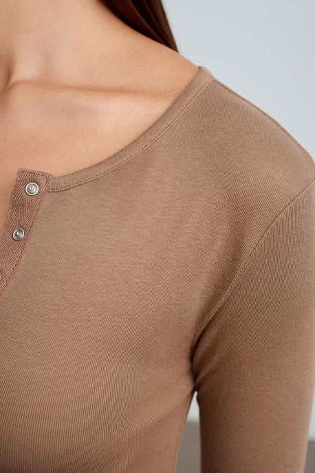 Slim Fit Langarm-Jerseybluse - Image 4