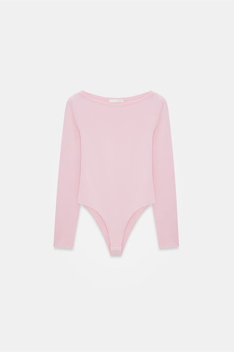 Schmal geschnittenes Bodysuit mit Bootsausschnitt - Image 5