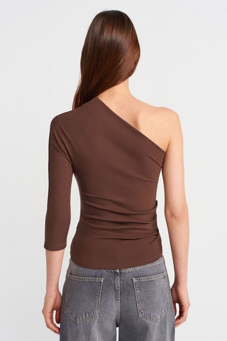 Schulterfreies Cut-out Slim-Fit Bluse - Image 2