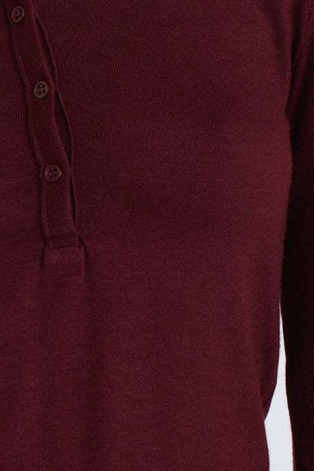 Slim Fit V-Ausschnitt Knöpfen Bluse - Image 4