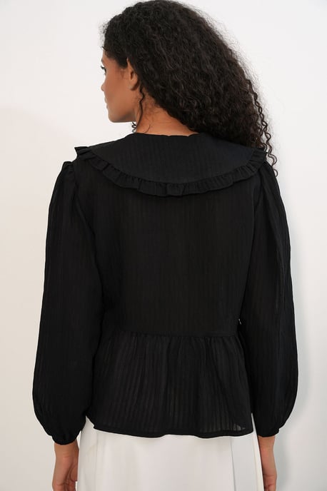 Damenbluse aus Viskose-Mischung mit Babydoll-Kragen - Image 6