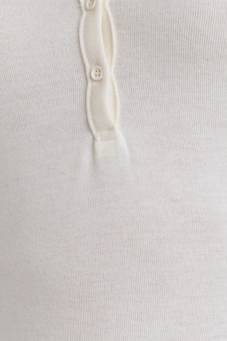 Slim Fit V-Ausschnitt Knöpfen Bluse - Image 4