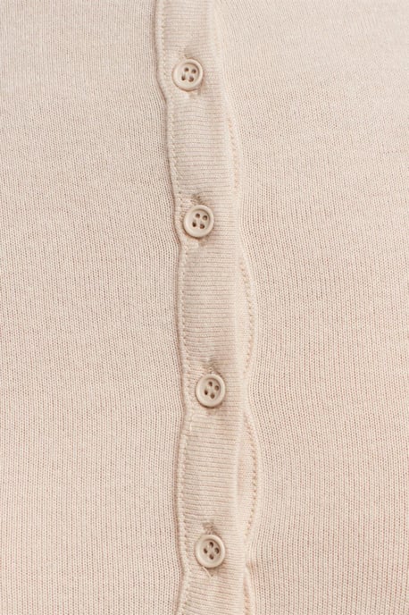 Slim Fit V-Ausschnitt Knöpfen Bluse - Image 4