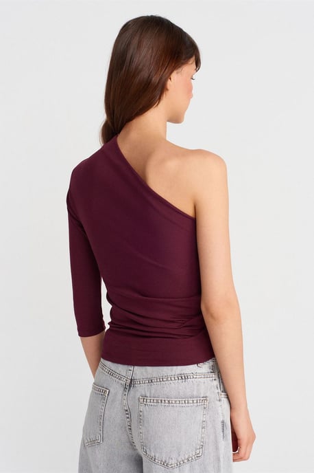 Schulterfreies Cut-out Slim-Fit Bluse - Image 2