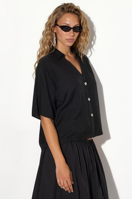 Damen Gekürztes Lässiges Shirt - Image 4