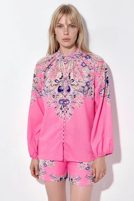 Paisley-gewebter Playsuit mit Bindungsdetail - Image 5
