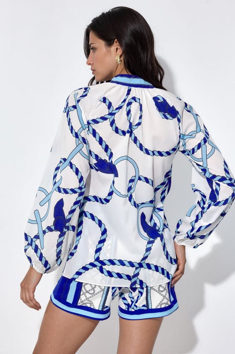 Paisley Woven Overall mit Bindegürtel - Image 4