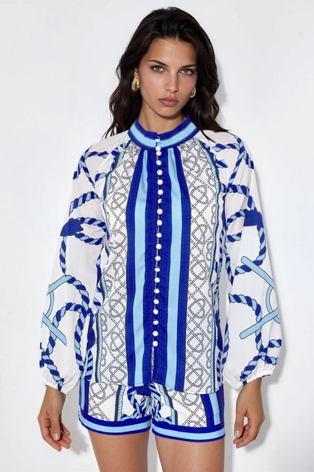 Paisley Woven Overall mit Bindegürtel - Image 5