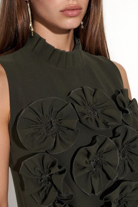Gesticktes ärmelloses Minikleid - Image 4