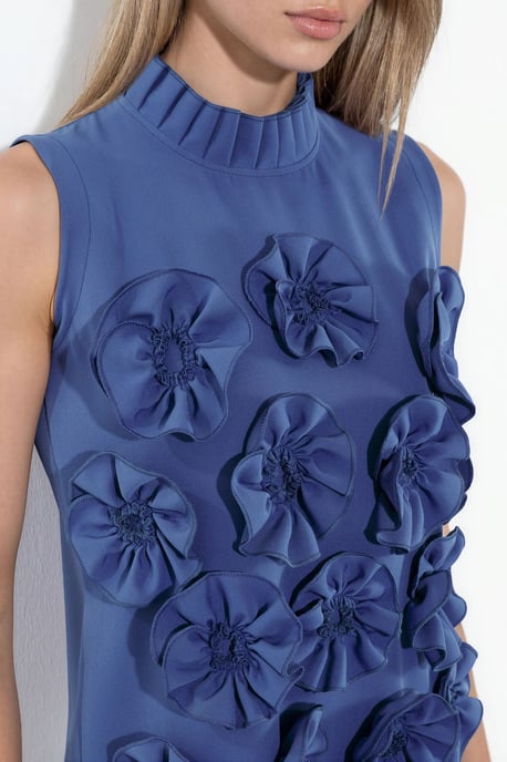 Besticktes ärmelloses Minikleid - Image 4