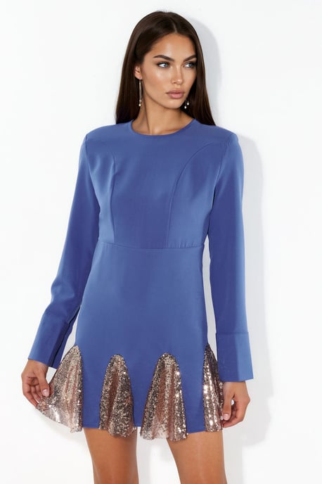 Pailletten Mini Skaterkleid - Image 1