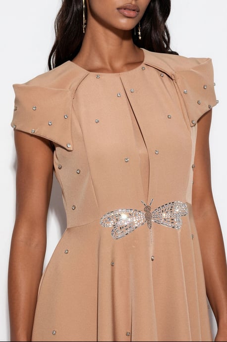 Damen A-Linien Mini-Kleid mit Pailletten - Image 4