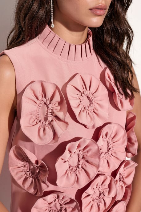 Besticktes ärmelloses Minikleid - Image 5