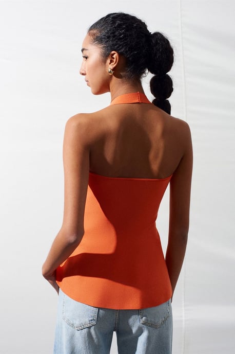 Nahtlose Halter-Peplum-Bluse - Image 3