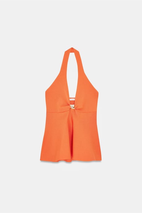 Nahtlose Halter-Peplum-Bluse - Image 5