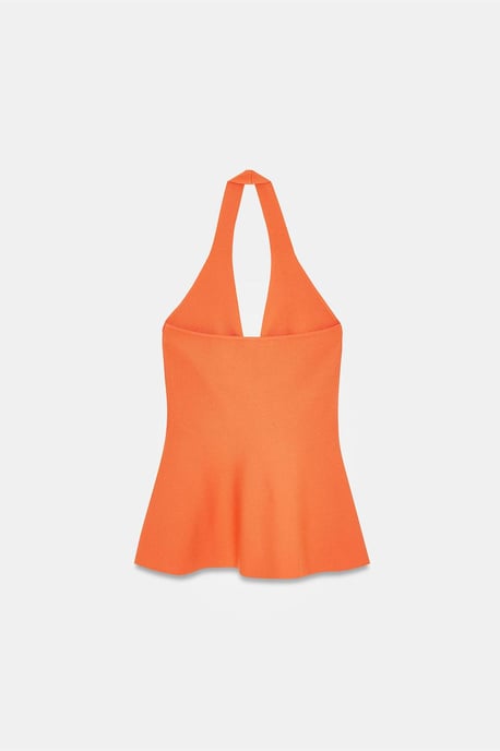 Nahtlose Halter-Peplum-Bluse - Image 6
