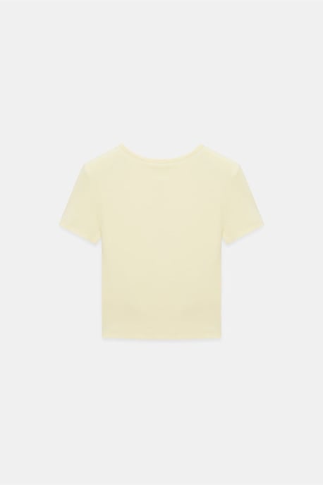 Slim Fit Crop-Jersey-Bluse - Image 6