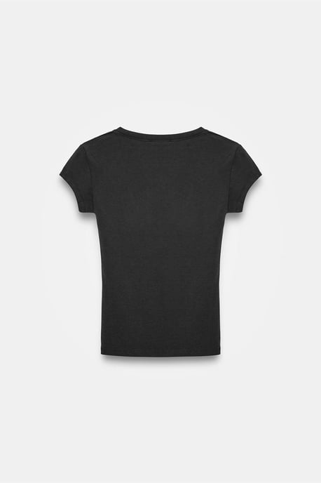 Slim Fit V-Ausschnitt Jerseybluse - Image 6