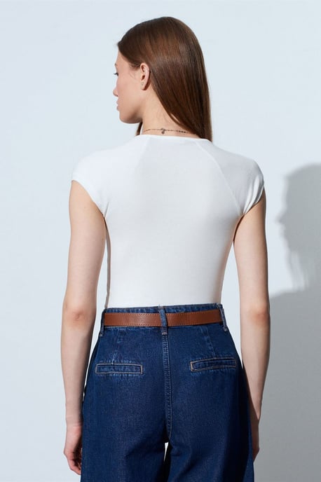Slim Fit Crop-Jersey-Top - Image 2