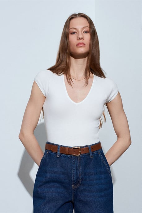 Slim Fit Crop-Jersey-Top - Image 4