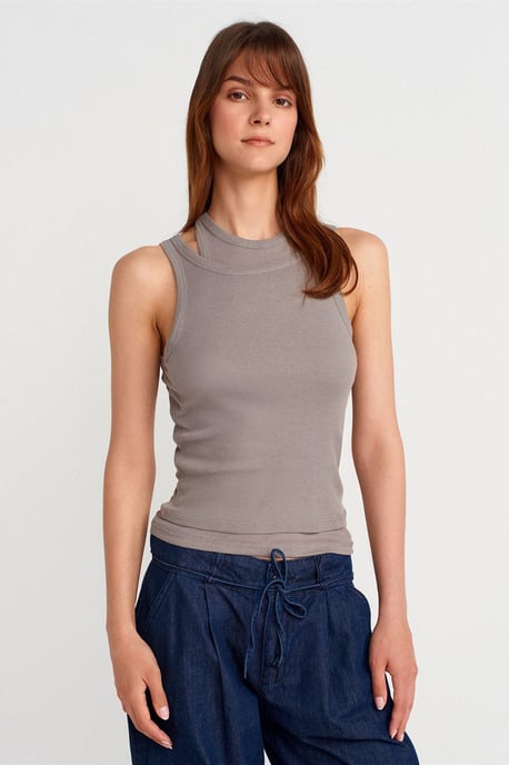 Baumwoll-Ripp-Crop-Cami - Image 1