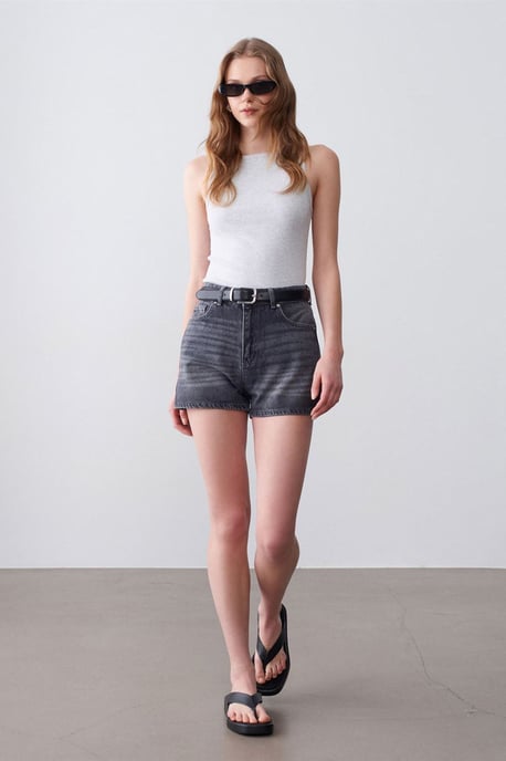 Rippene Baumwoll-Halterbluse - Image 4