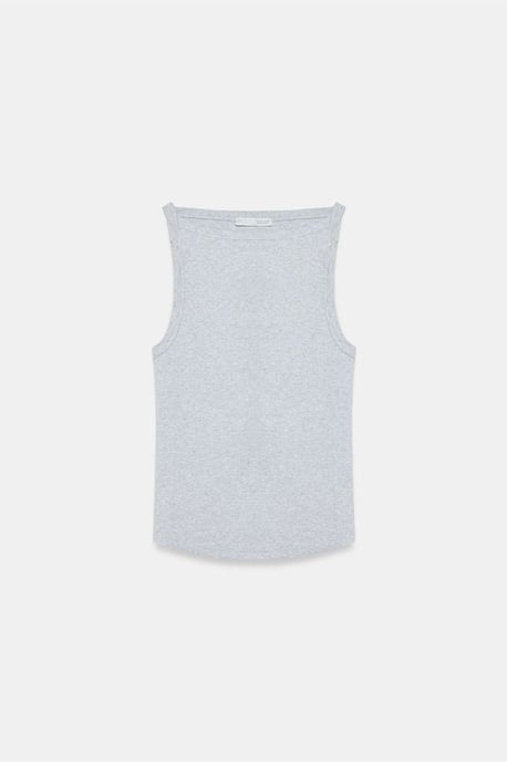 Rippene Baumwoll-Halterbluse - Image 5