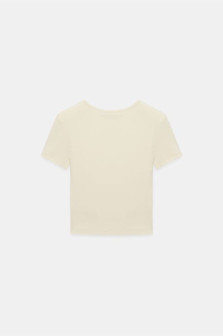 Slim Fit Crop-Jersey-Bluse - Image 6