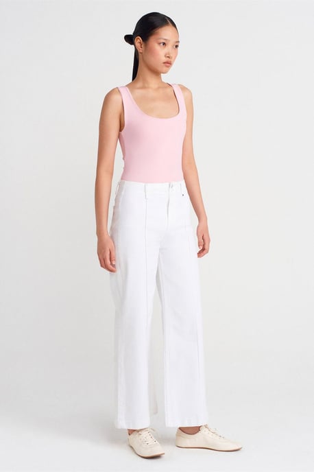 Ärmellose Slim-Fit Jersey-Bluse mit Quadrat-Ausschnitt - Image 4
