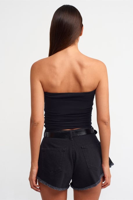 Trägerlose Bodycon Bandeau-Bluse - Image 2