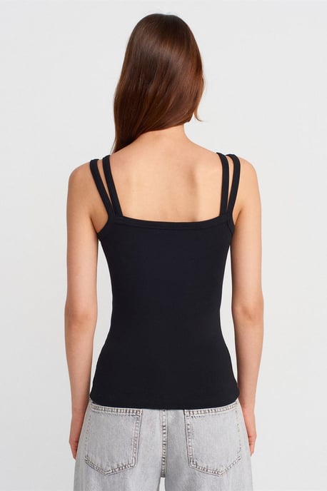 Rippenshirt ohne Ärmel mit quadratischem Ausschnitt - Image 2