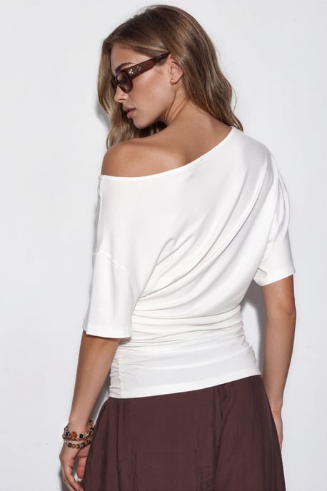 Boot-Hals Jersey-Bluse - Image 3