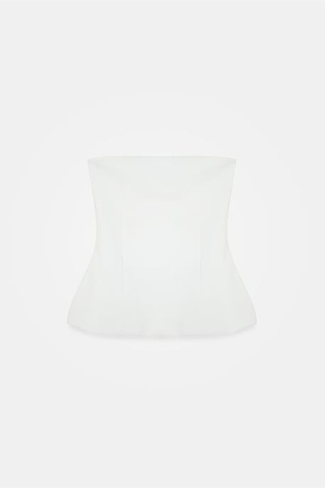 Trägerlose Slim-Fit Bandeau-Bluse - Image 6