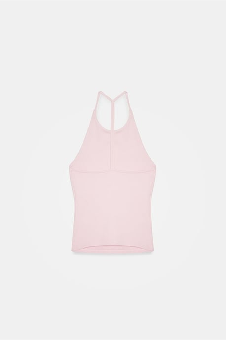Schlanke Passform Halterneck Jersey Bluse - Image 6